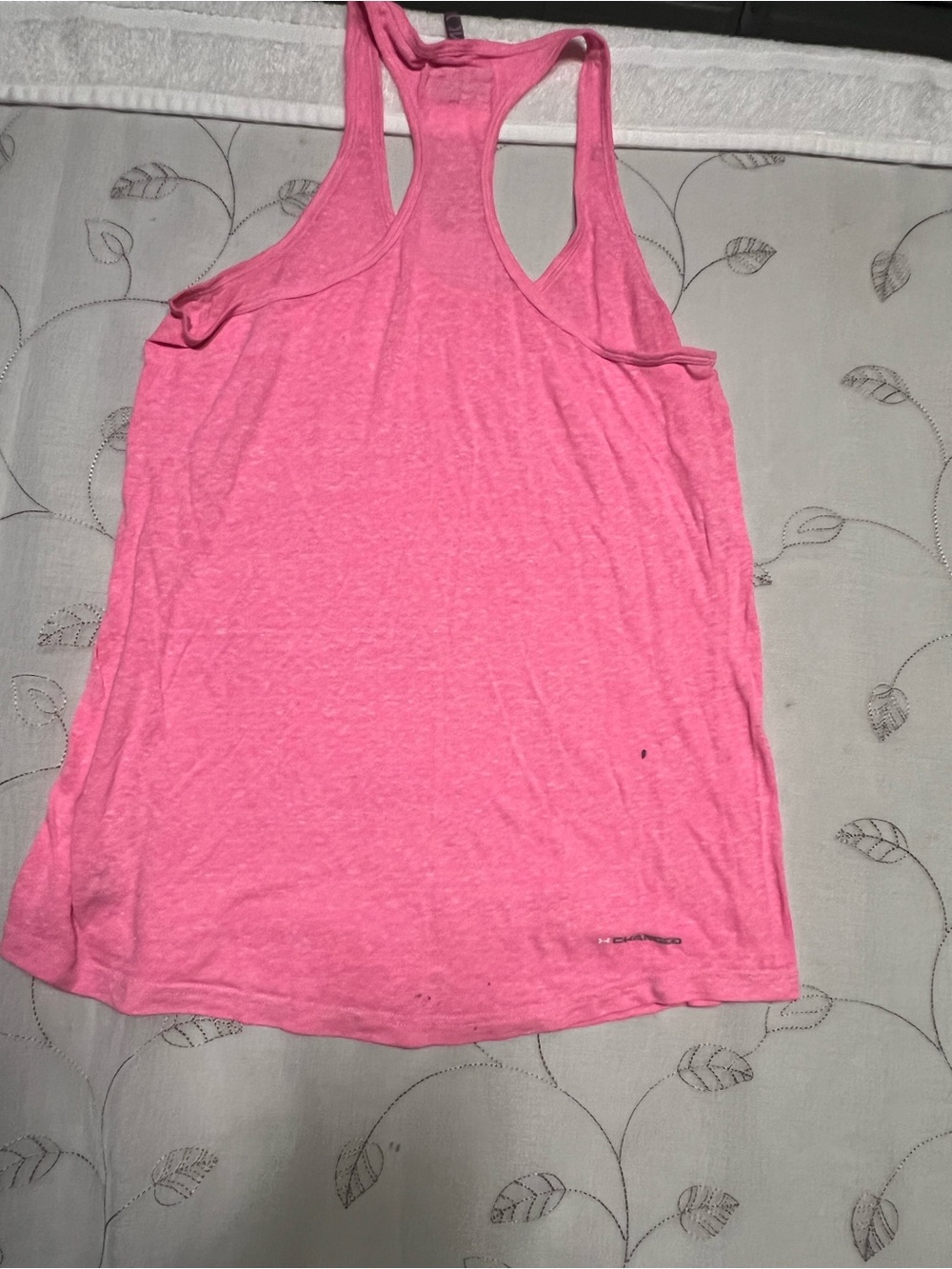 Under Armour Pink Racerback Pocket Tank Top 63.5 - Picture 4 of 6